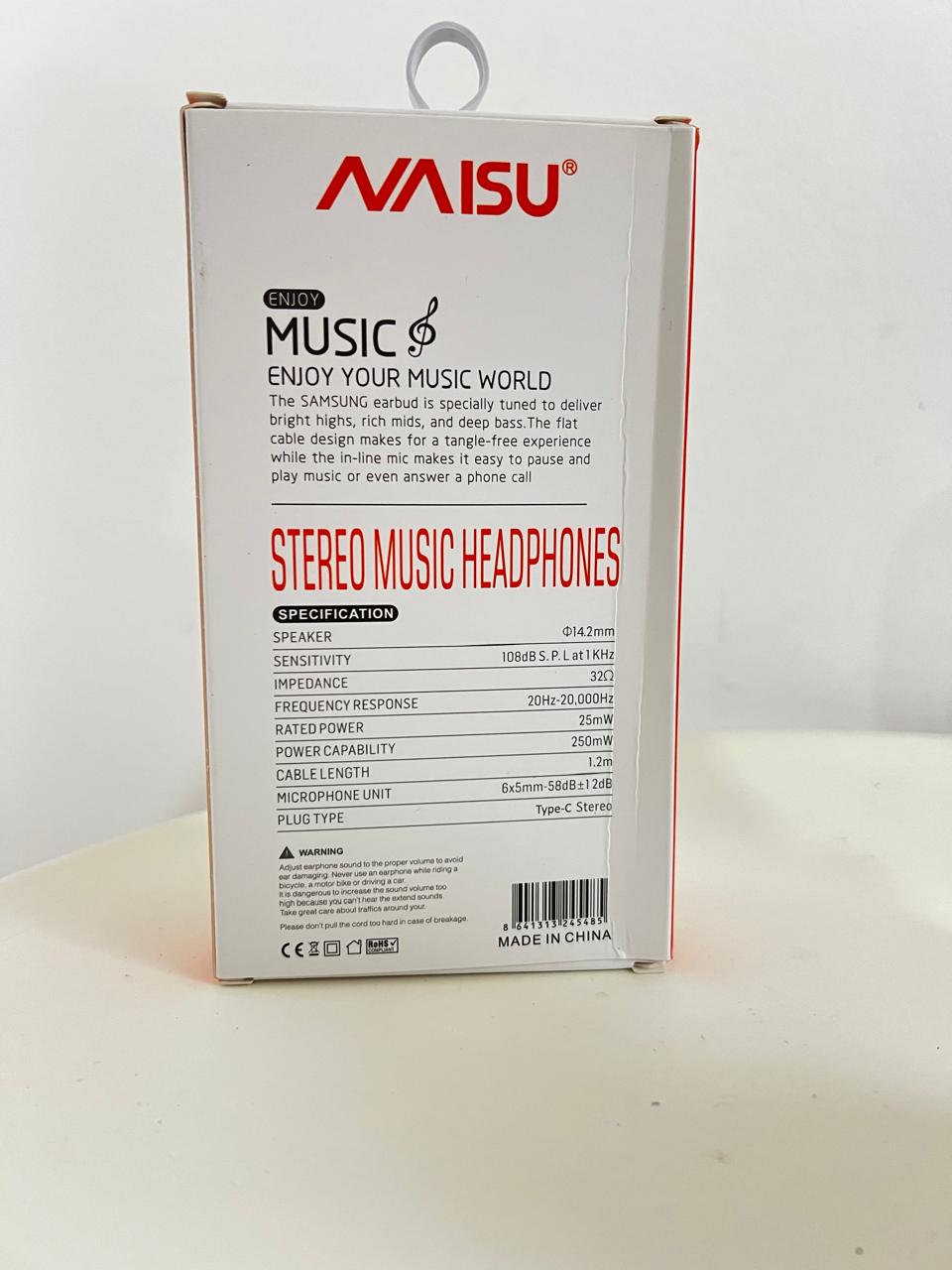Auriculares Naisu Tipo C Sonido Premium